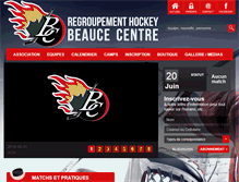 Tablet Screenshot of hockeybeaucecentre.com